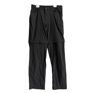 Eddie Bauer Womens Convertible Hiking Pants Shorts Zip Off Outdoor Black Gorp